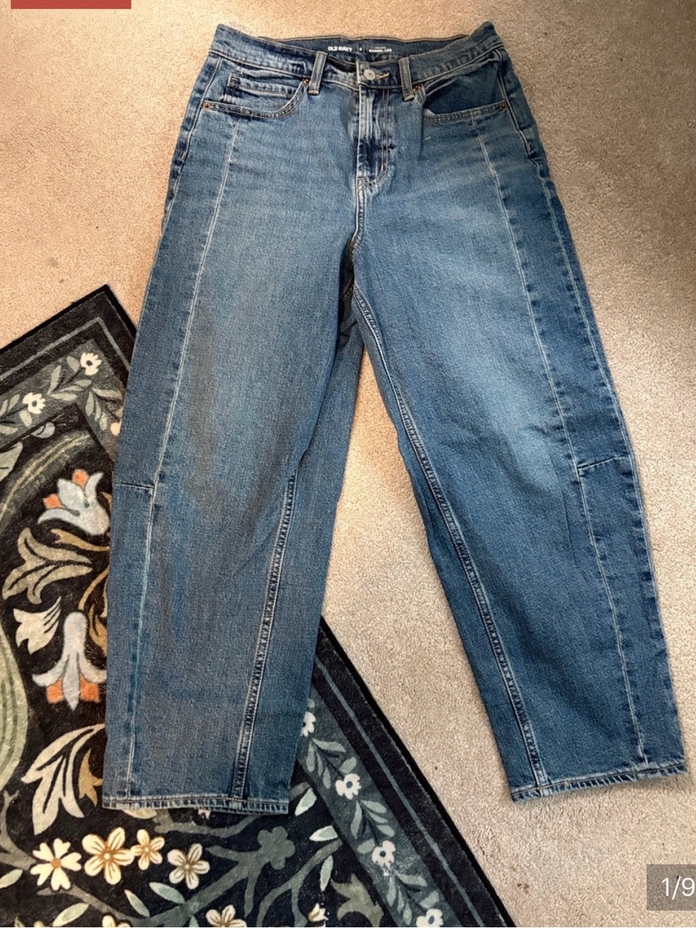 High Rise Barrel Jeans 6